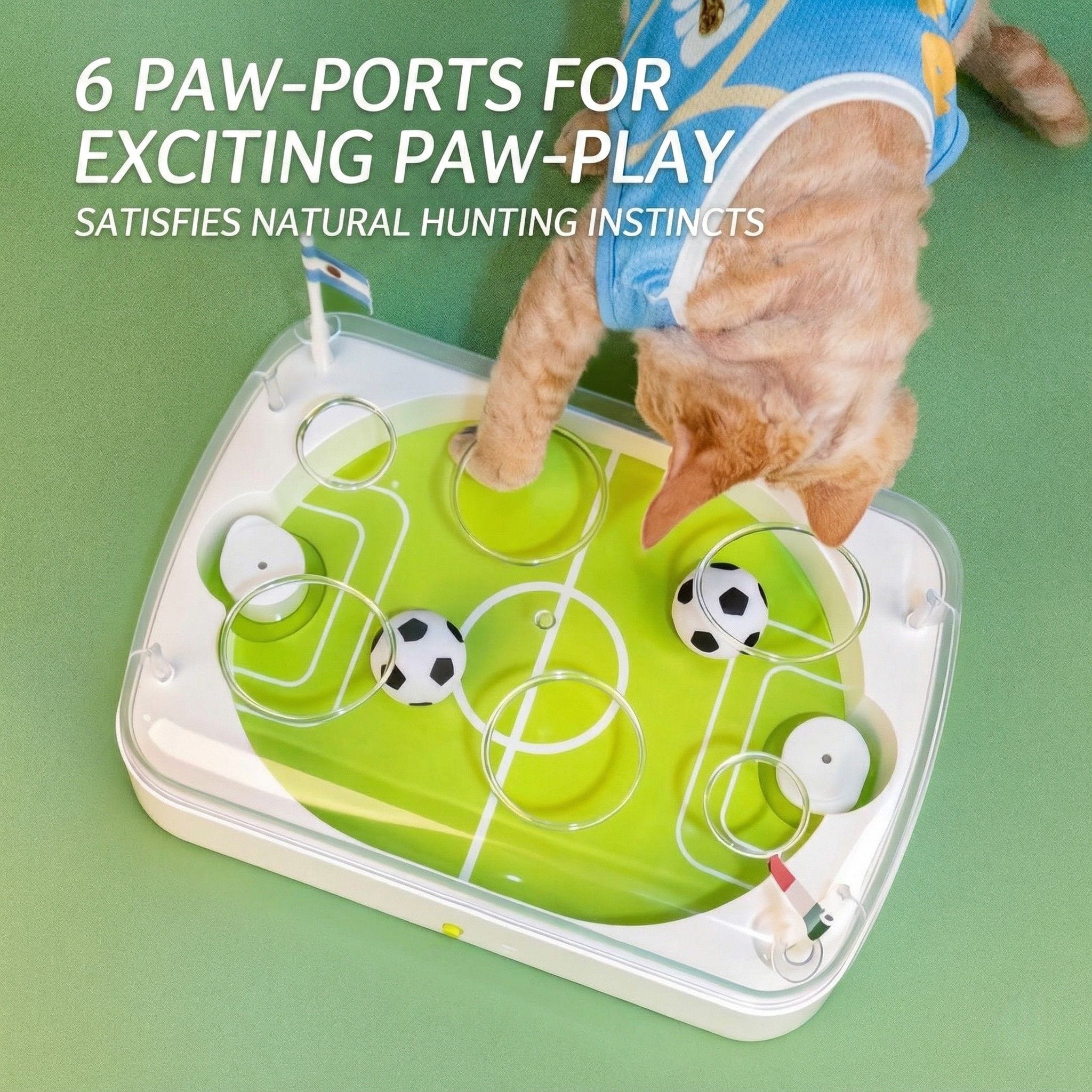 Evoset Interactive Cat Toy Evoset™ Smart Soccer Arena: The Ultimate Stadium for Your Indoor Athlete ⚽️🐾 Evoset™ Smart Soccer Arena: The Ultimate Stadium for Your Indoor Athlete ⚽️🐾