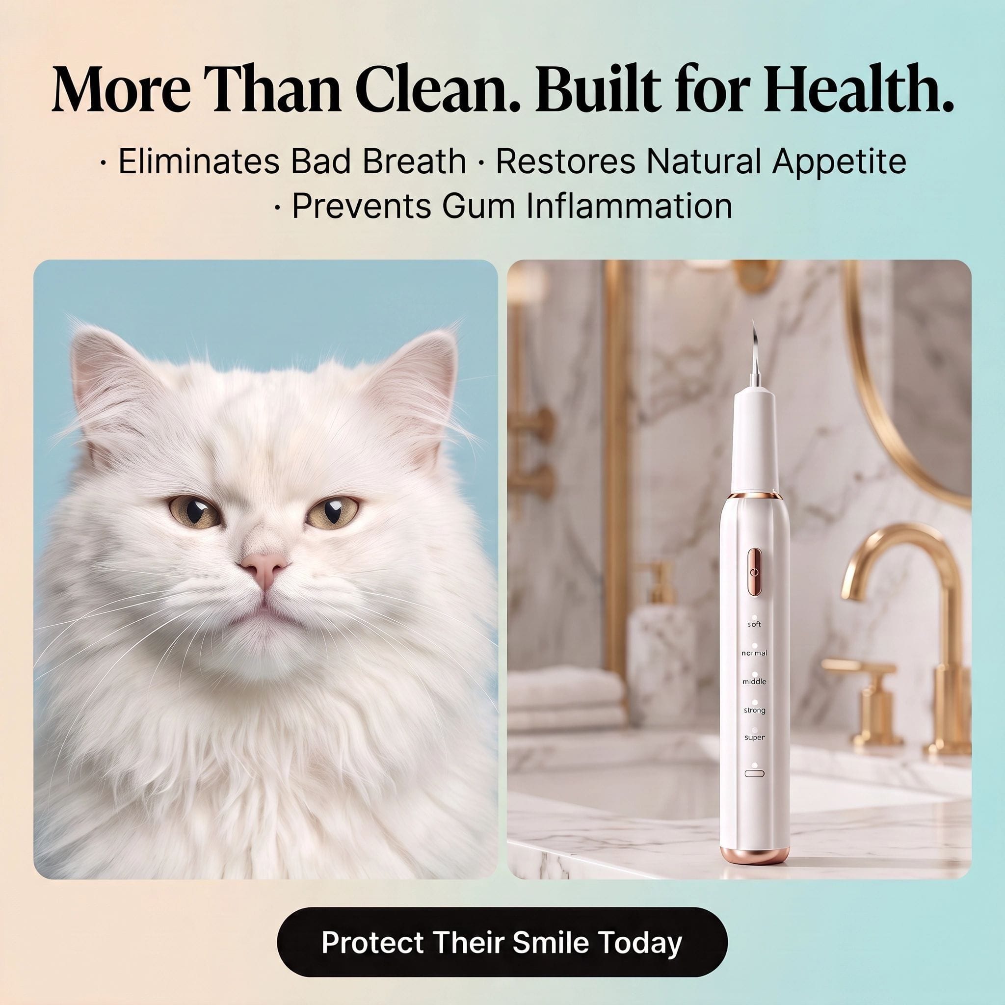 Evoset Evoset™ CurvyMoon Ultrasonic Pet Dental Cleaner Evoset™ CurvyMoon Ultrasonic Pet Dental Cleaner