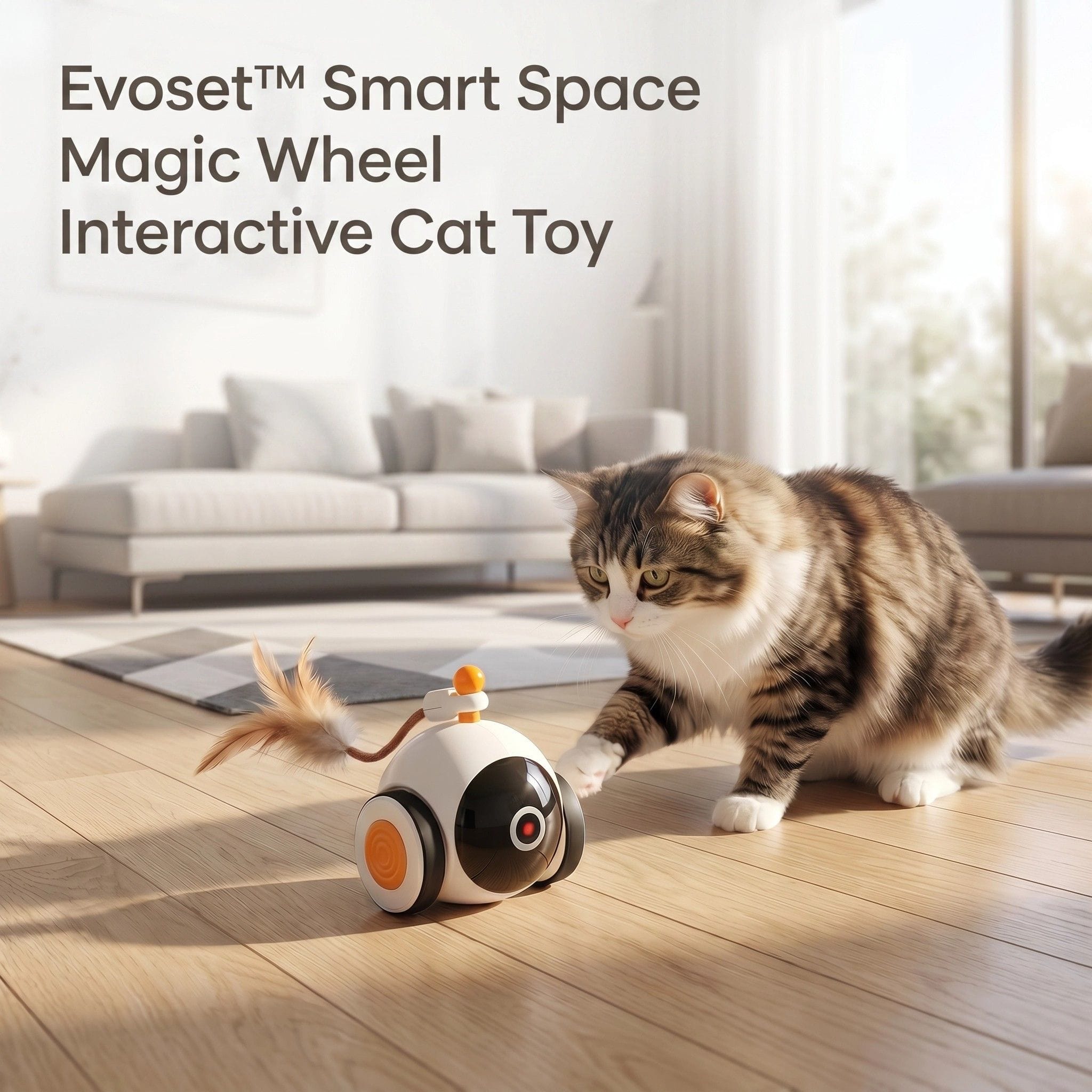Evoset Interactive Cat Toy Evoset™ Smart Space Magic Wheel Interactive Cat Toy Evoset™ Smart Space Magic Wheel Interactive Cat Toy