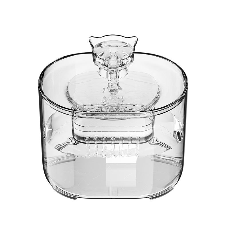 Clear glass container with a lid on a white background