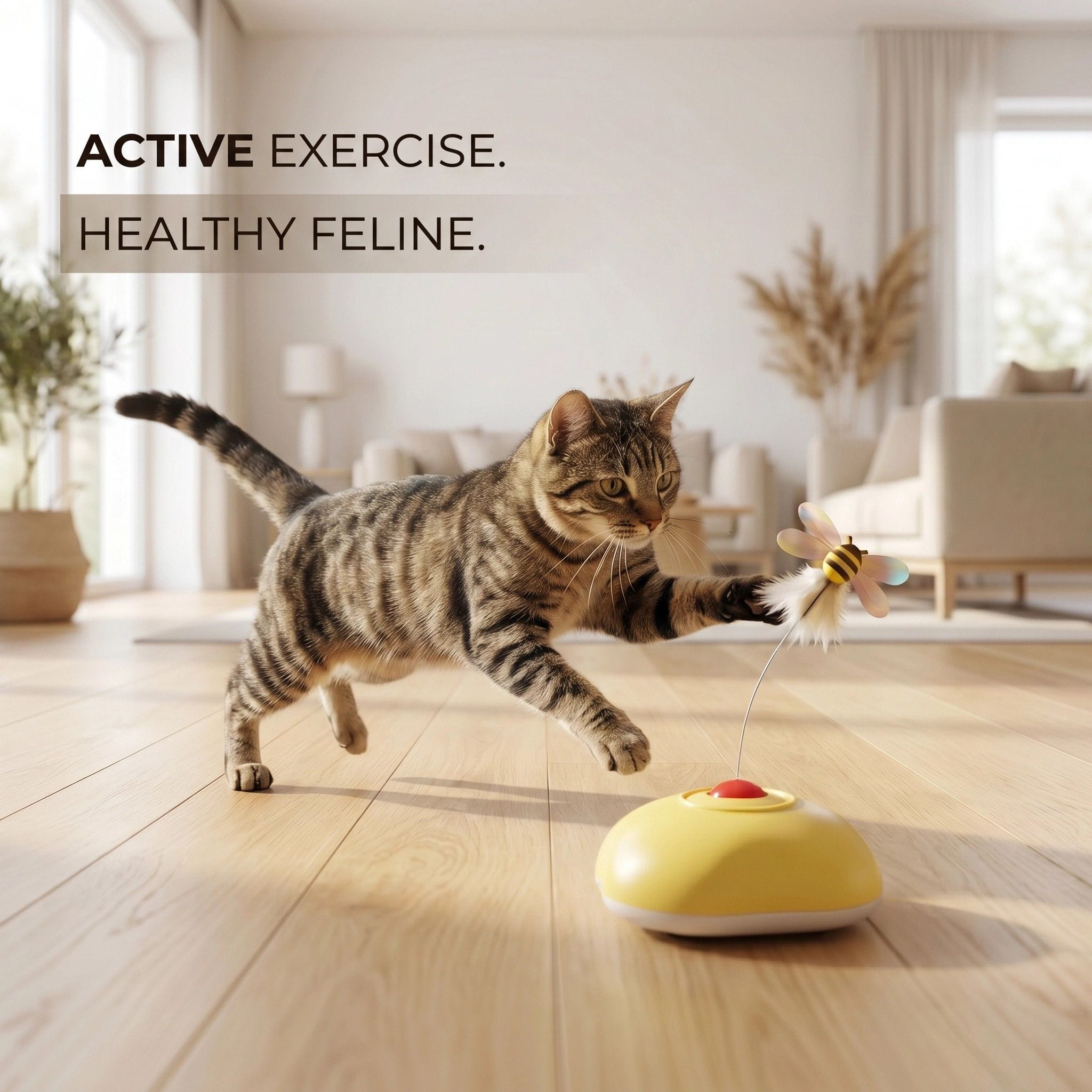 Evoset Interactive Cat Toy Evoset™ Smart Buzzing Bee Cat Toy 🐾 Evoset™ Smart Buzzing Bee Cat Toy 🐾