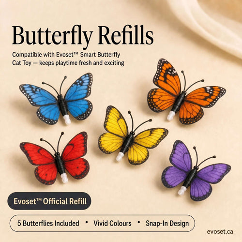 Evoset Evoset Butterfly Refills for Smart Butterfly Cat Toy Evoset Butterfly Refills for Smart Butterfly Cat Toy