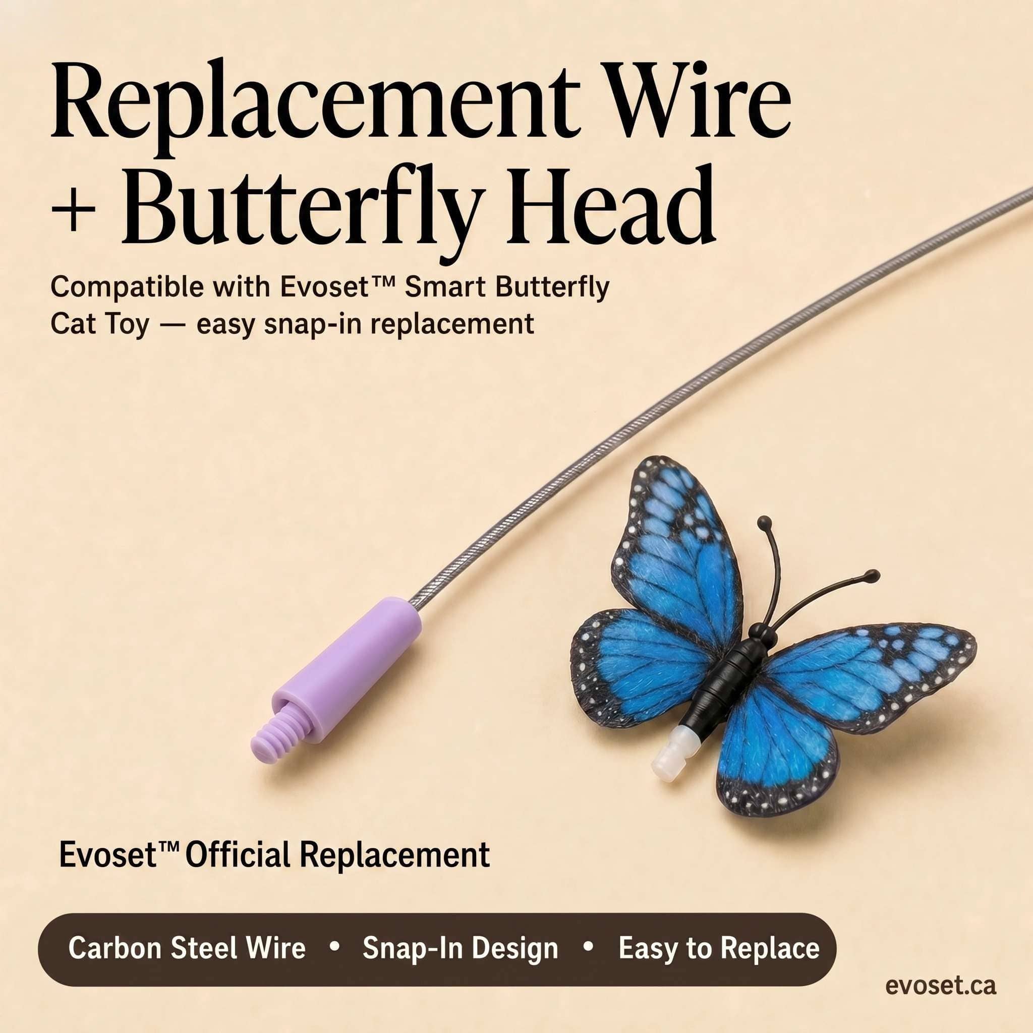Evoset Evoset™ Official Replacement Wire + Butterfly Head Evoset™ Official Replacement Wire + Butterfly Head