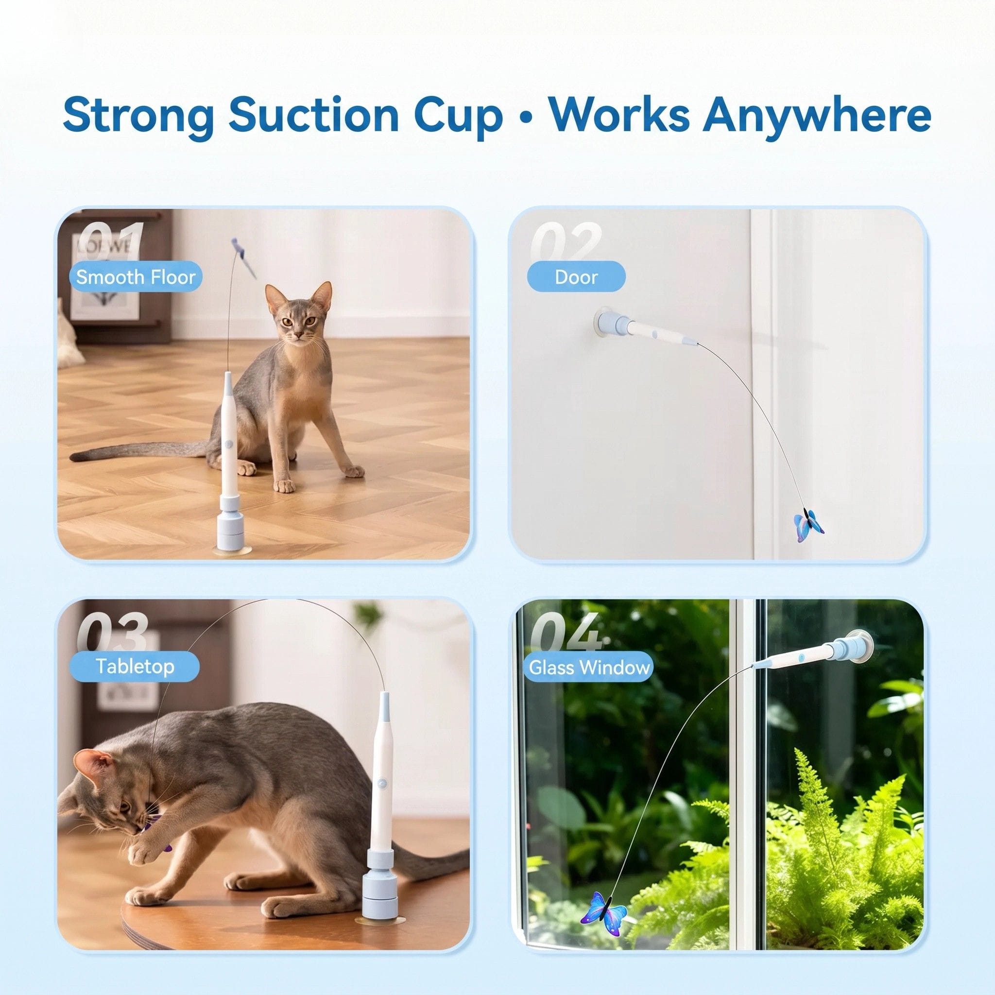 Evoset Interactive Cat Toy Evoset™ Smart Butterfly Cat Toy  🐾 V2 Evoset™ Smart Butterfly Cat Toy  🐾 V2