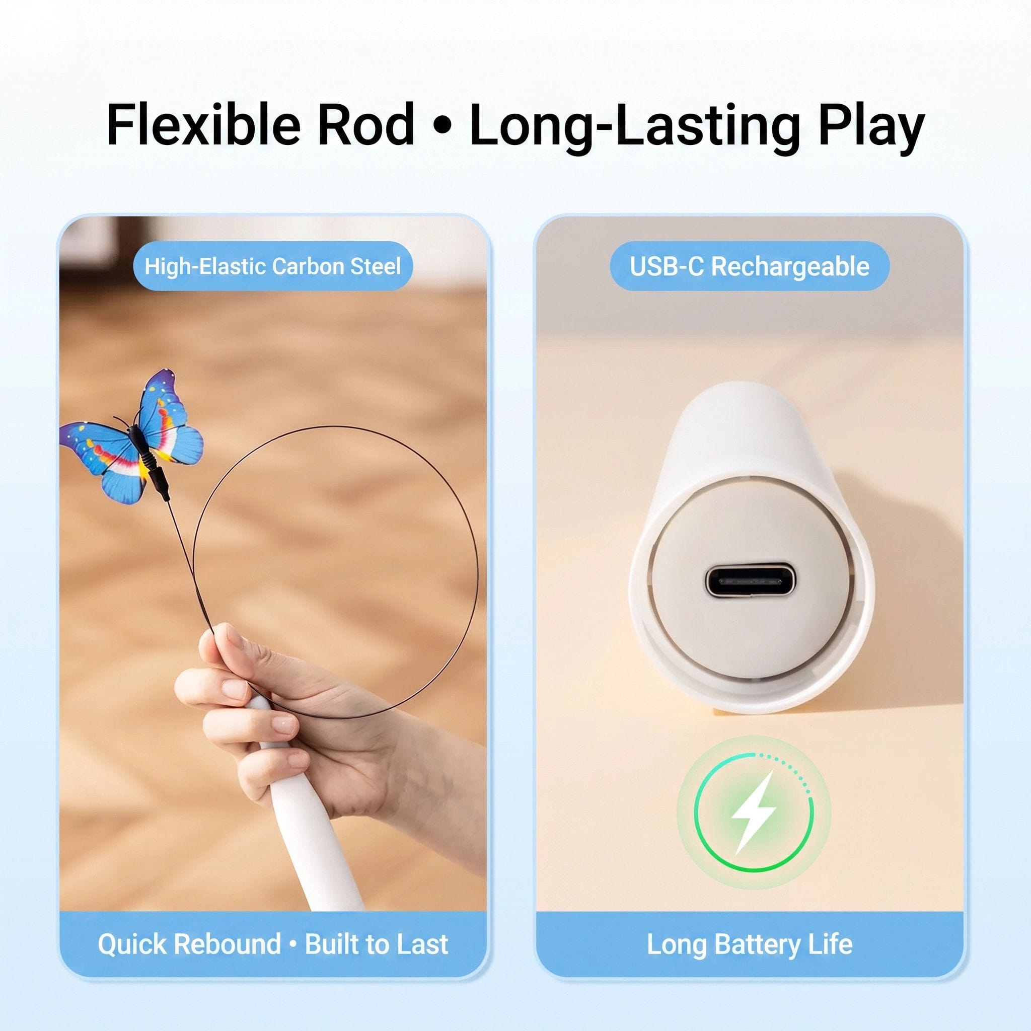 Evoset Interactive Cat Toy Evoset™ Smart Butterfly Cat Toy  🐾 V2 Evoset™ Smart Butterfly Cat Toy  🐾 V2