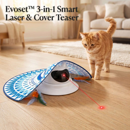 Evoset Evoset™ 3-in-1 Smart Laser & Cover Teaser Evoset™ 3-in-1 Smart Laser & Cover Teaser