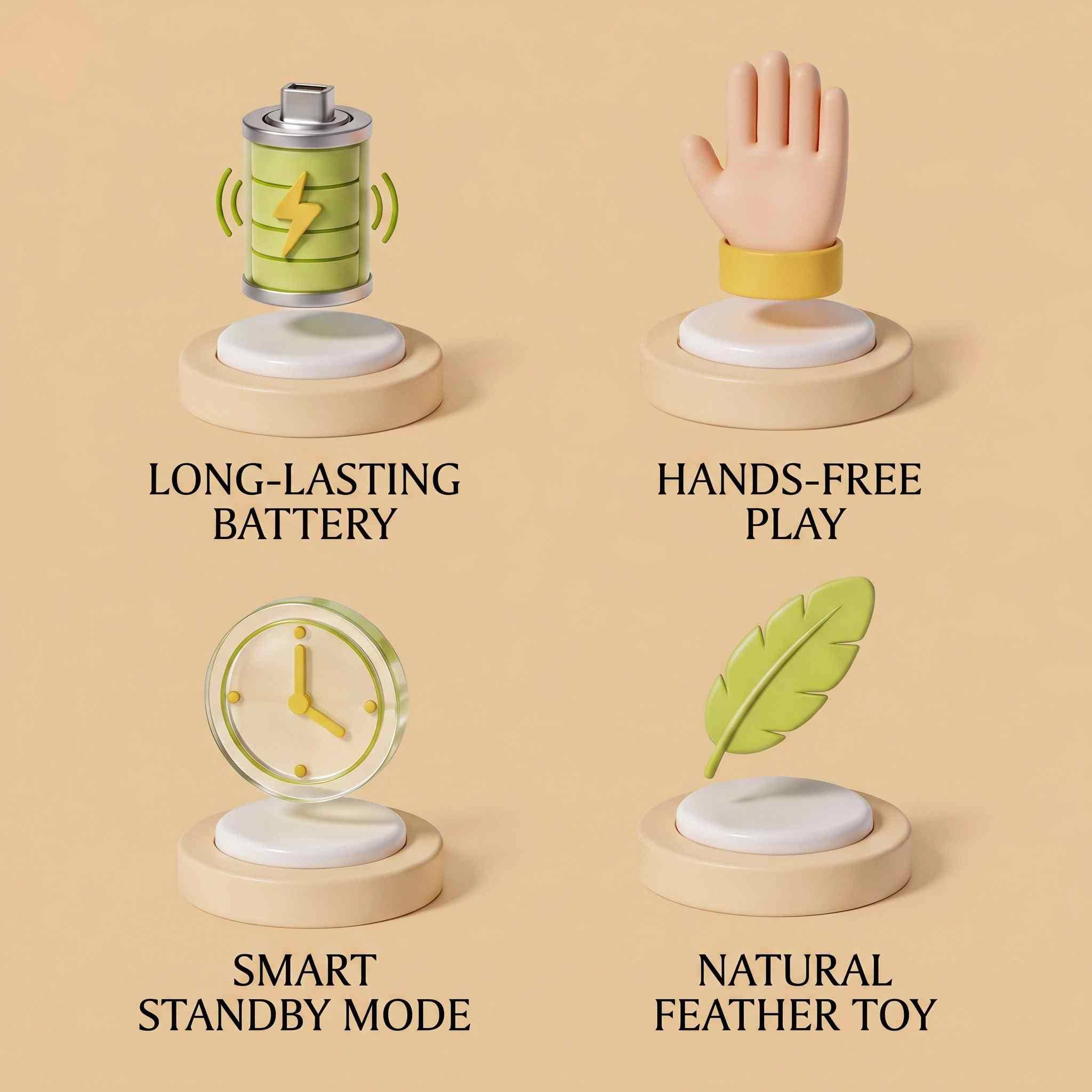 Evoset Interactive Cat Toy Evoset™ Smart Happy Time Toy 🐾 Evoset™ Smart Happy Time Toy 🐾
