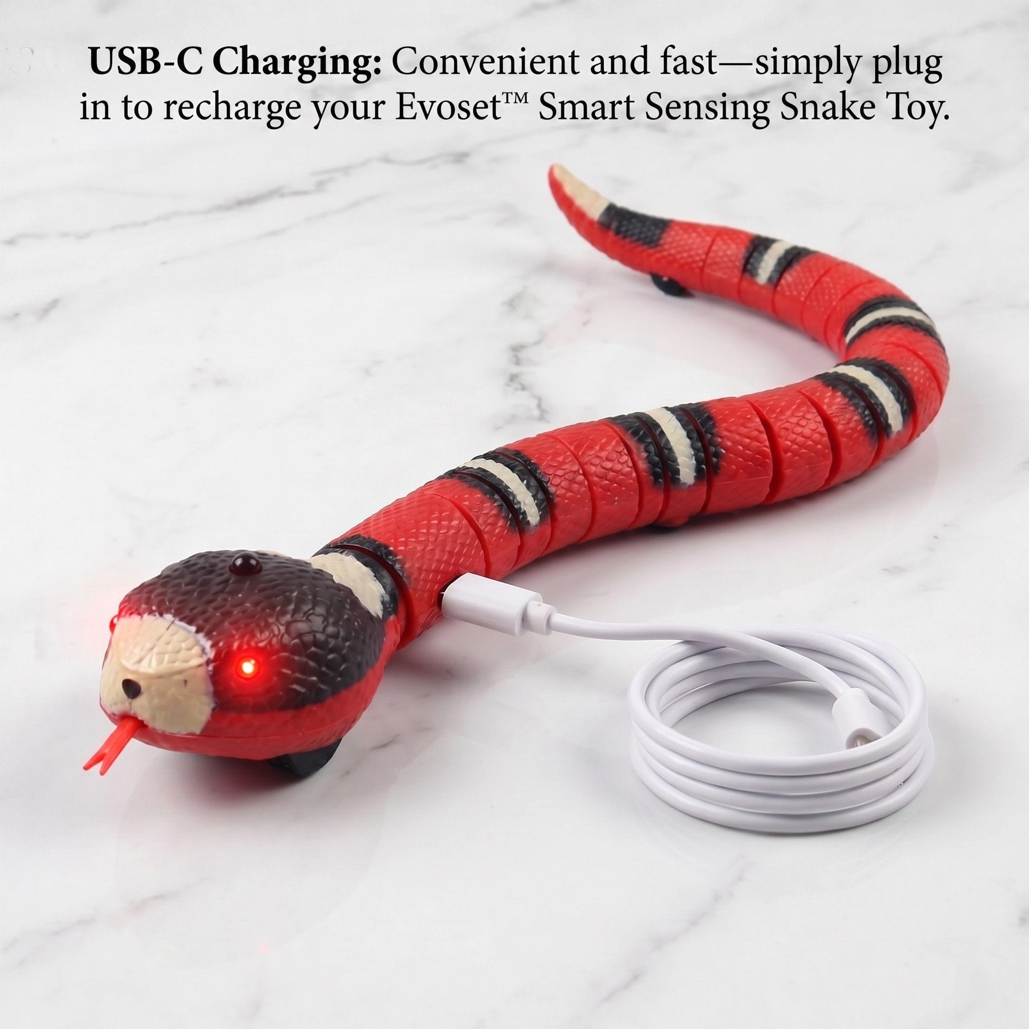 Evoset Interactive Cat Toy Evoset™ Smart Sensing Snake Toy — Interactive Obstacle Avoidance Toy for Cats Evoset™ Smart Sensing Snake Toy — Interactive Obstacle Avoidance Toy for Cats