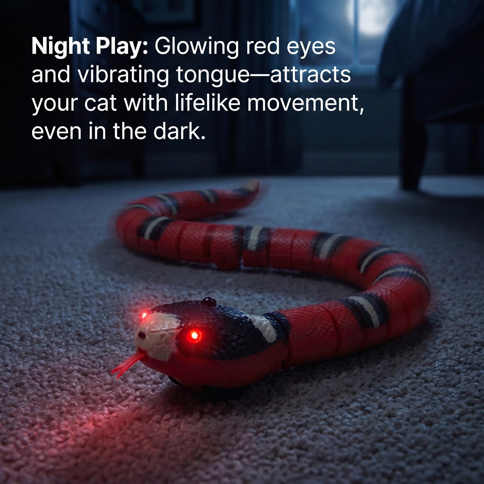Evoset Interactive Cat Toy Evoset™ Smart Sensing Snake Toy — Interactive Obstacle Avoidance Toy for Cats Evoset™ Smart Sensing Snake Toy — Interactive Obstacle Avoidance Toy for Cats