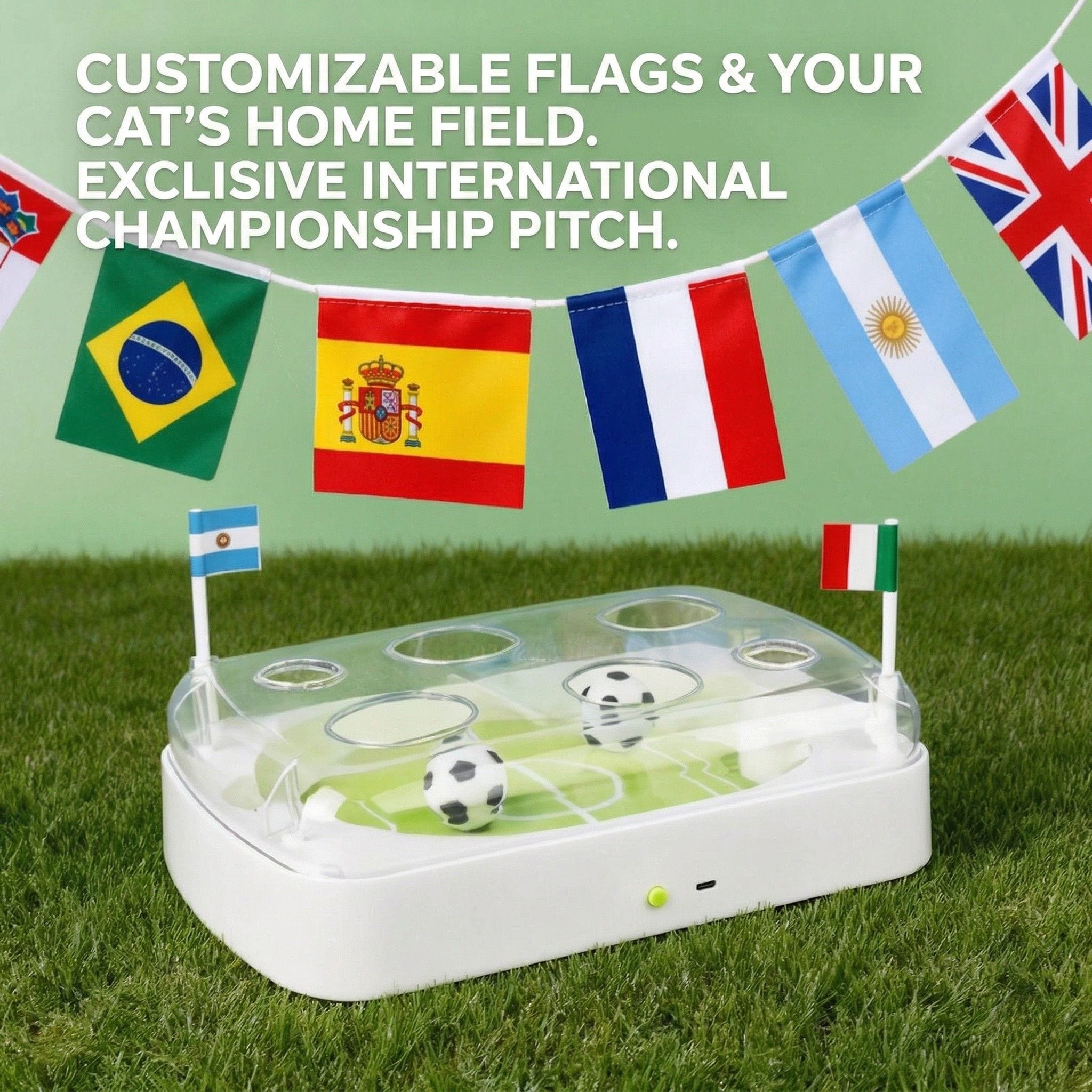 Evoset Interactive Cat Toy Evoset™ Smart Soccer Arena: The Ultimate Stadium for Your Indoor Athlete ⚽️🐾 Evoset™ Smart Soccer Arena: The Ultimate Stadium for Your Indoor Athlete ⚽️🐾