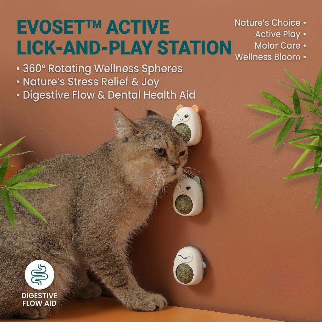 Evoset Evoset™ Smart Catnip Bloom — 360° Rotating Wellness Ball Evoset™ Smart Catnip Bloom — 360° Rotating Wellness Ball