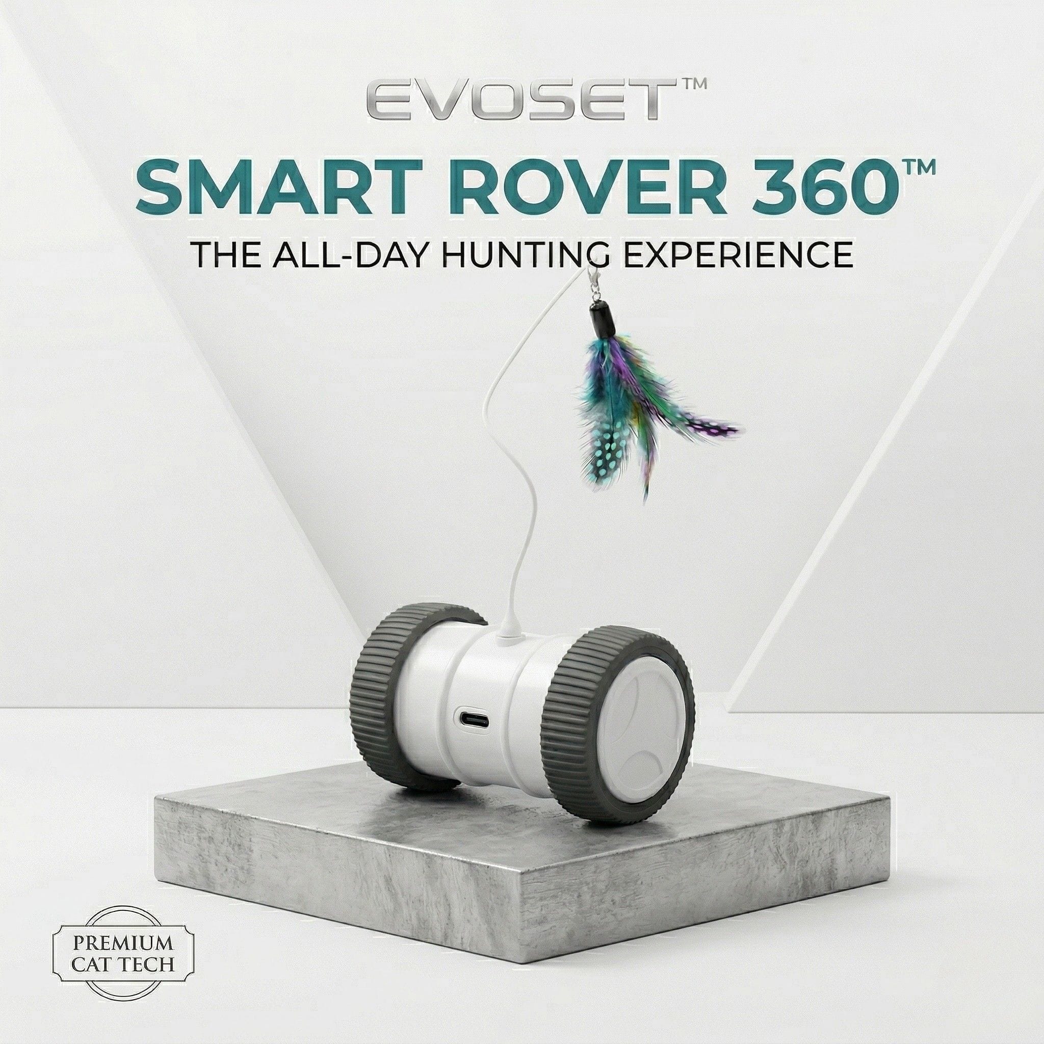 Evoset Interactive Cat Toy Evoset™ Smart Rover 360 — The Ultimate All-Day Hunting Experience 🐾 Evoset™ Smart Rover 360 — The Ultimate All-Day Hunting Experience 🐾