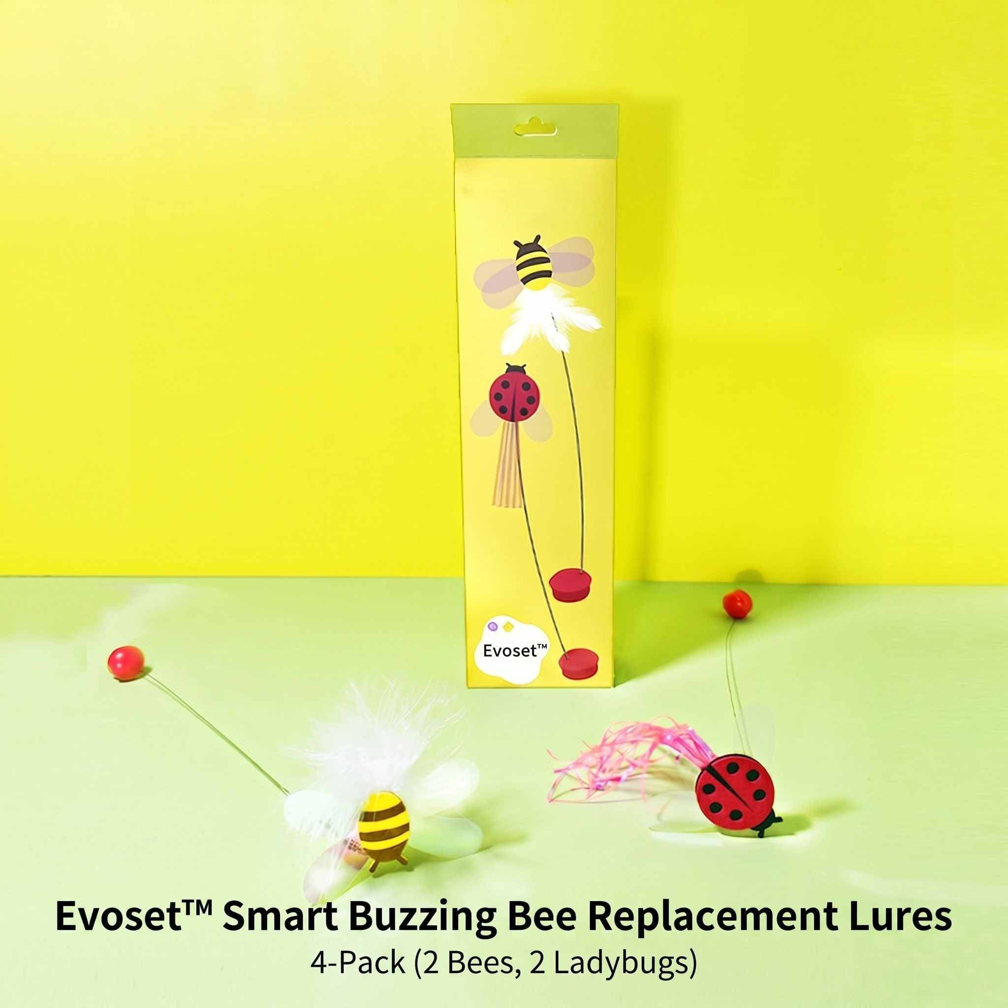 Evoset Interactive Cat Toy Evoset™ Smart Buzzing Bee Replacement Lures (4-Pack) Evoset™ Smart Buzzing Bee Replacement Lures (4-Pack)