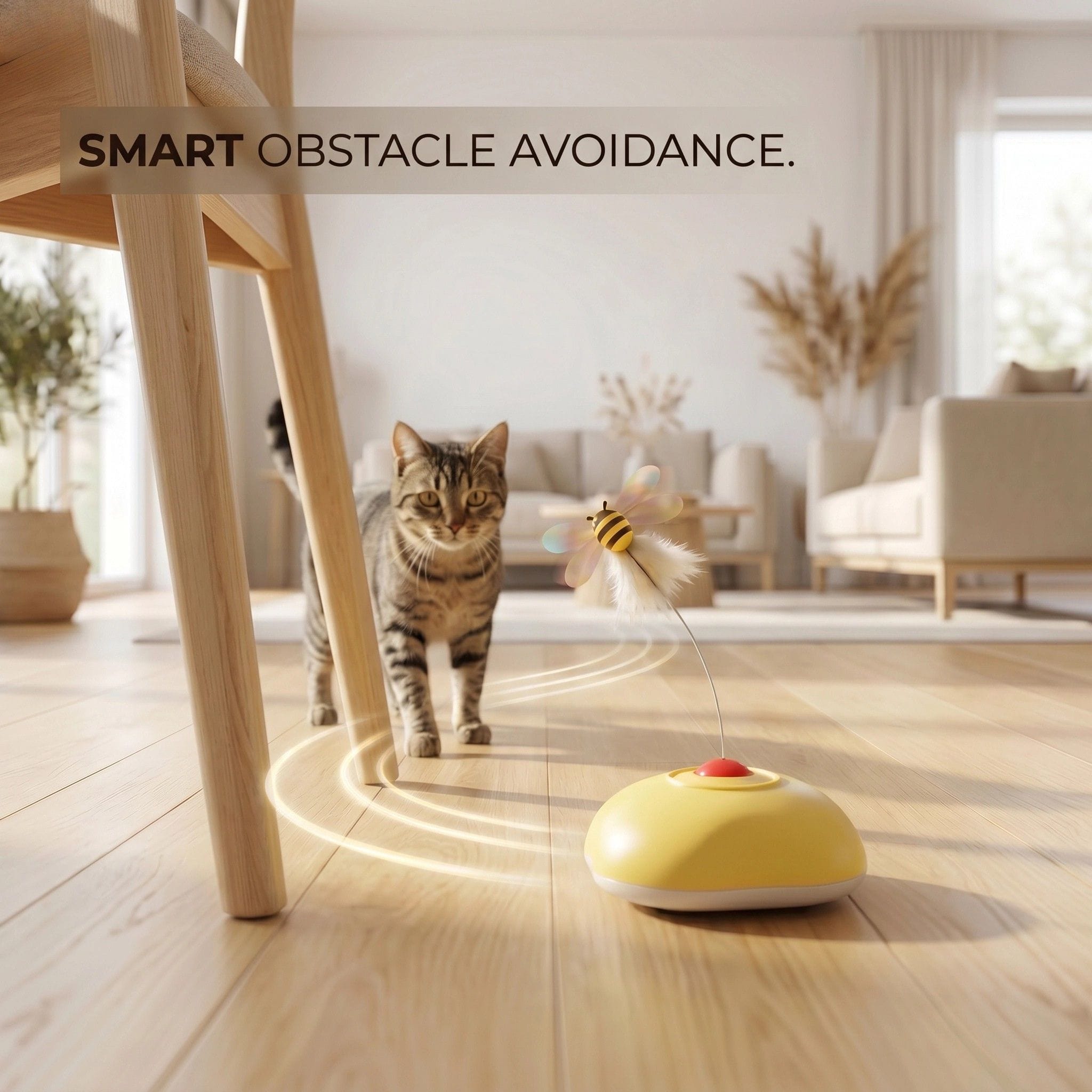 Evoset Interactive Cat Toy Evoset™ Smart Buzzing Bee Cat Toy 🐾 Evoset™ Smart Buzzing Bee Cat Toy 🐾