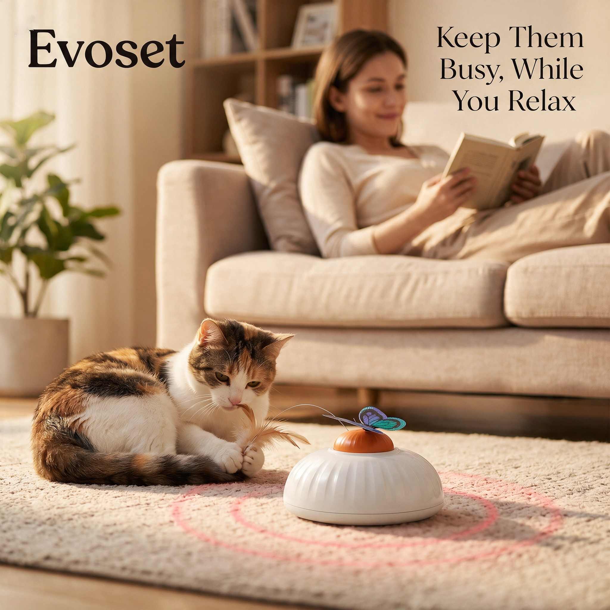 Evoset Evoset™ Smart Laser Orbit Saucer Evoset™ Smart Laser Orbit Saucer